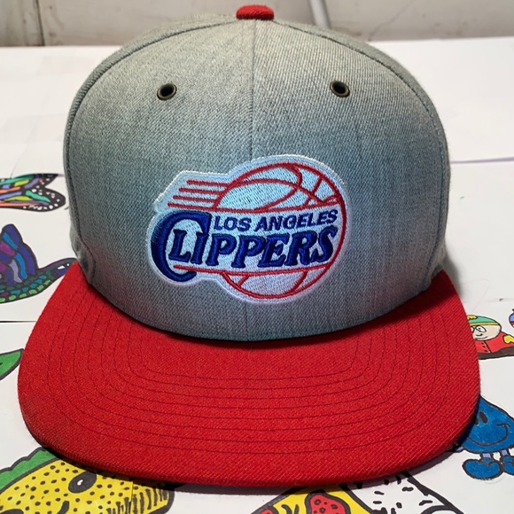 🟢Clippers los angeles nba mitchell & ness retro snapback, green under brim.   . - Picture 1 of 6